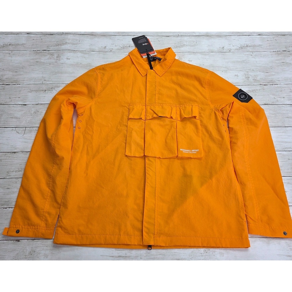 Sz Small Men MARSHALL ARTIST Modern Tailoring Orange‎ Black Jacket BC3MN587